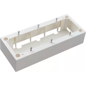JAVEL Aufputz-Dreifachdose 6 Module M45 Weiß