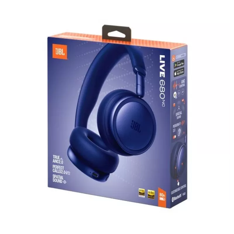 JBL Live 680NC Kabellose On-Ear-Kopfhörer mit adaptiver Geräuschunterdrückung