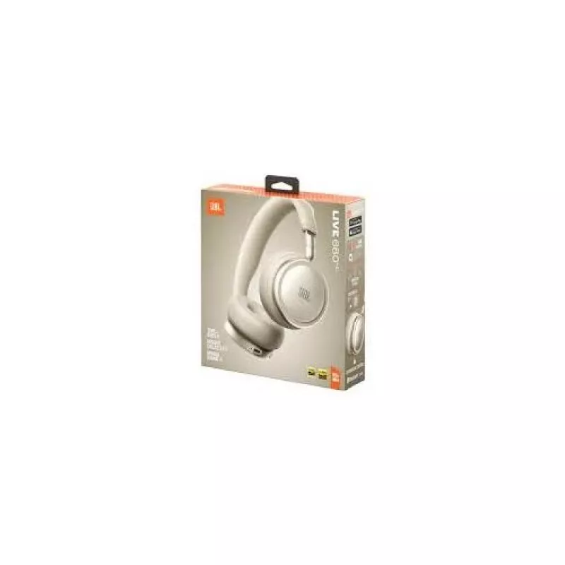 JBL Live 680NC Kabellose On-Ear-Kopfhörer mit adaptiver Geräuschunterdrückung, Sand