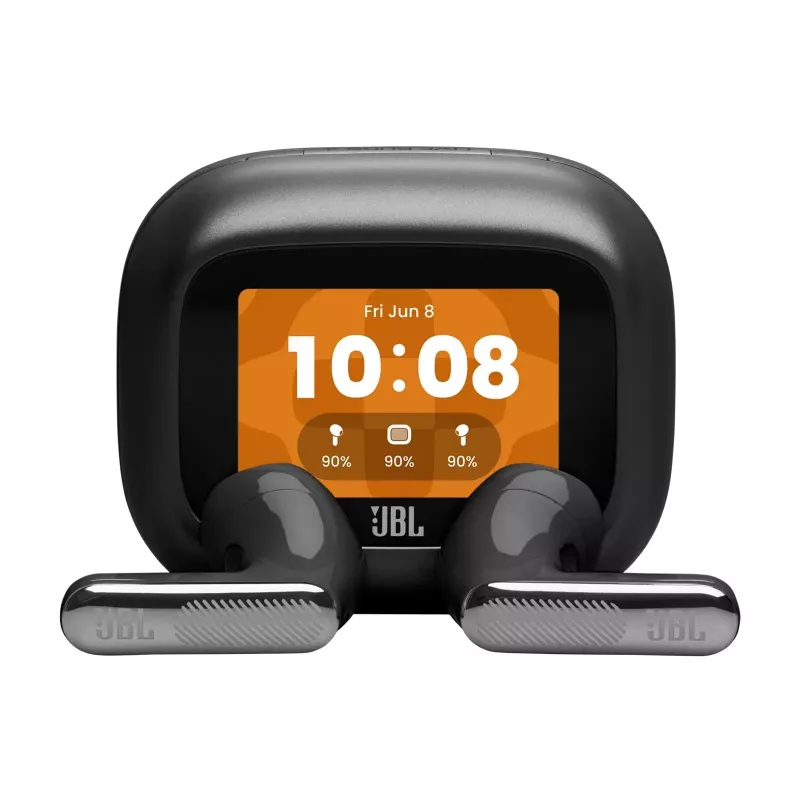 JBL LIVE Flex 4 True Wireless In-Ear Bluetooth-Kopfhörer mit adaptiver Geräuschunterdrückung, Schwarz