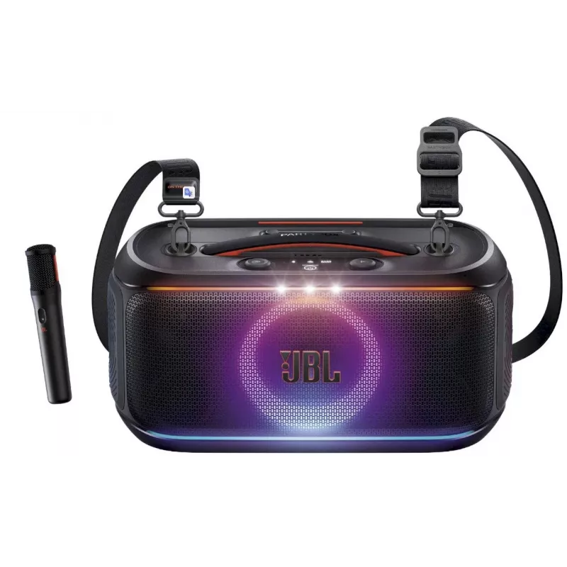 JBL Partybox On-The-Go 2 Bluetooth-Lautsprecher – Schwarz, 100 W RMS, IPX4, TWS