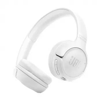JBL Tune 530BT Kabellose On-Ear-Kopfhörer mit Pure Bass, Bluetooth 5.3, 57-Stunden-Akku, faltbares Design – Weiß