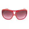 JEE VICE Damen-Sonnenbrille JV21301115001 - Oversized Square Schwarzer Rahmen Grauer Gradientenlinsen UV400