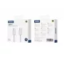 Jellico IP15 Woven Cotton iPhone 15 / 16 USB-C auf USB-C Daten- & Fast-PD-60W-Ladekabel 1m Weiß
