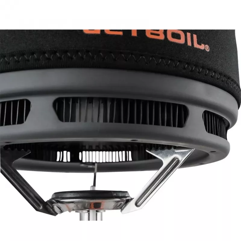 Jetboil 1,5L Keramik-Kochtopf - Camping-Kochtopf mit FluxRing, harteloxiertem Aluminium, Antihaftbeschichtung, klappbaren Griffen