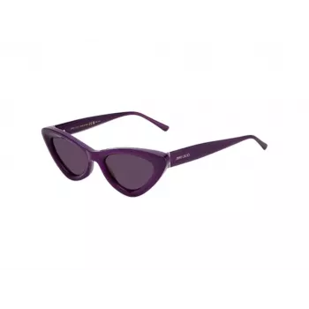 JIMMY CHOO ADDY-S-B3VUR Damen Cat-Eye-Sonnenbrille Havana Braun Verlauf 52mm