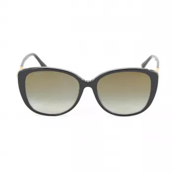 JIMMY CHOO ALY-F-S-AE2 Damen Cat Eye Sonnenbrille Gold Braun Verlauf 54/18/145 mm