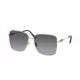 JIMMY CHOO HESTER-S-2M2 Damen-Sonnenbrille - Schwarzer Rahmen, grau verlaufende Gläser, 59 mm