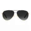 JIMMY CHOO JIMENA-S-2M2 Damen eckige Acetat-Sonnenbrille Havana Braun Verlauf 60/12/145 mm
