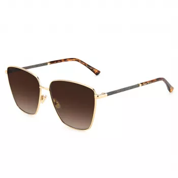 JIMMY CHOO LAVI-S-06JHA Damen Butterfly-Sonnenbrille Dark Havana Braun Verlauf 60mm