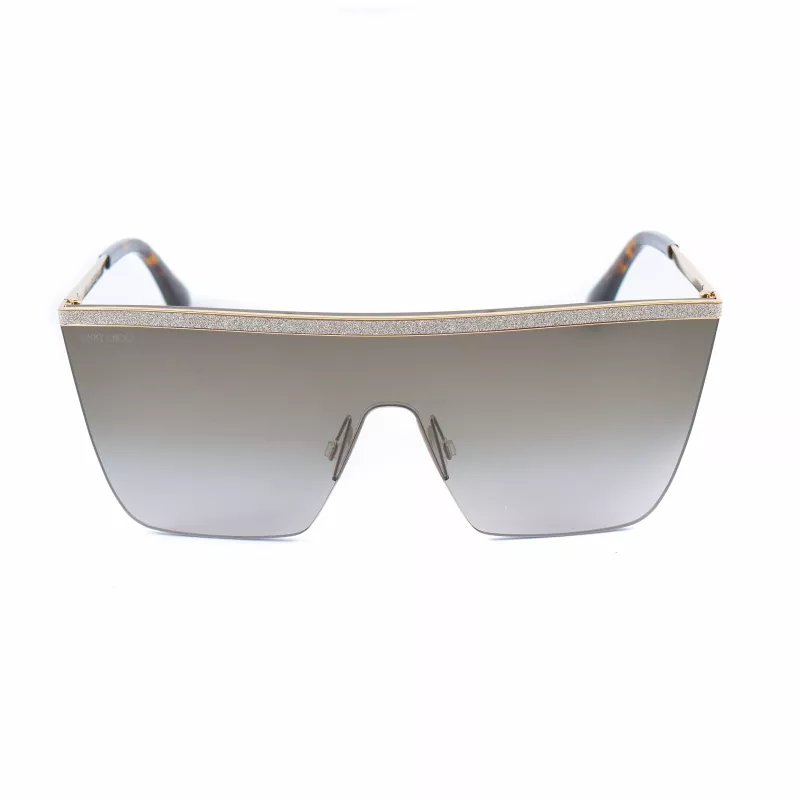 Jimmy Choo Leah/S 06JHA Damen-Sonnenbrille Gold Metall Butterfly-Fassung Braune Gradientengläser 57mm