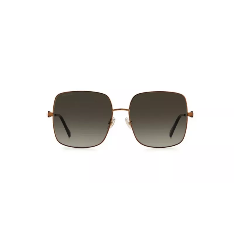JIMMY CHOO LILI-S-J7D Damen Butterfly Cat Eye Sonnenbrille Gold Metallrahmen Braun Verlaufsgläser 58mm