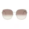 JIMMY CHOO Mamie-S 3YG Damen Butterfly Sonnenbrille Goldfarbener Metallrahmen Braune Verlaufsgläser 60/17/145 mm