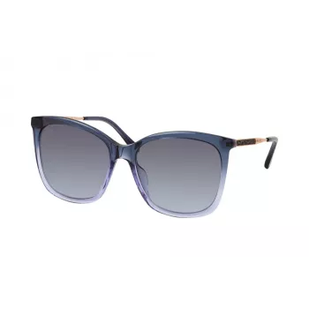 JIMMY CHOO NEREA-G-S-JQ4 Damen-Sonnenbrille - Schwarzer Rahmen, graue Gläser - 57/17/145 mm