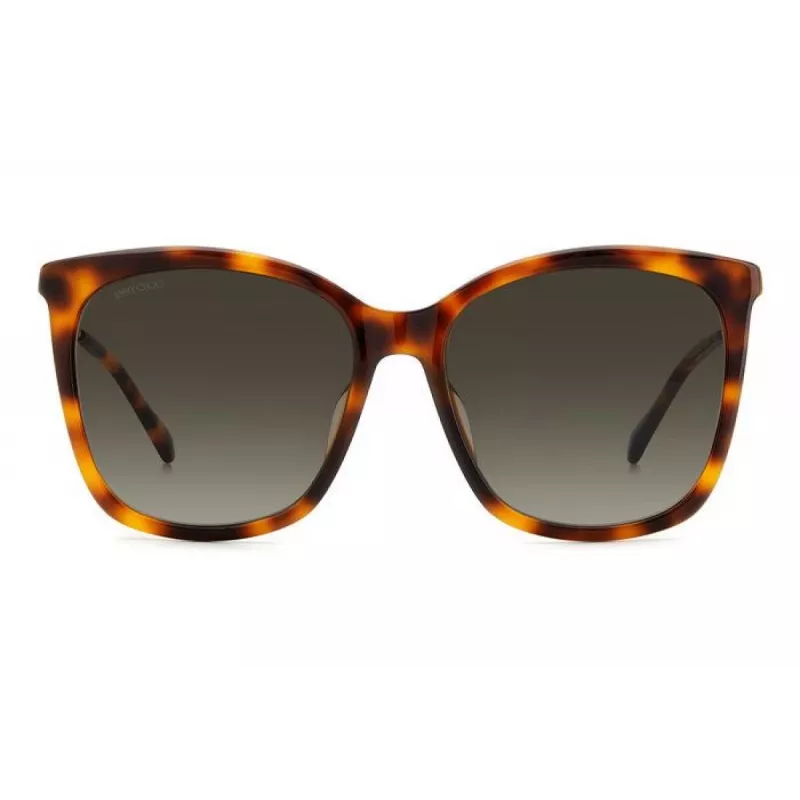 JIMMY CHOO NEREA Sonnenbrille NEREAGS05LHA Damen Cat-Eye Acetat Schwarz Grau 55/20/144 mm