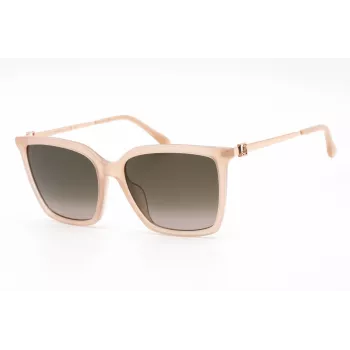 JIMMY CHOO TOTTA-G-S-FWM Damen-Sonnenbrille - Schwarzer Acetatrahmen, graue Verlaufsgläser, 56 mm