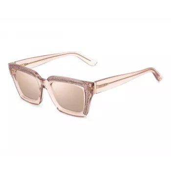 JIMMY CHOO Damen MEGS-S-FWM2S Cat-Eye-Sonnenbrille Havana Brown Gradient 51mm