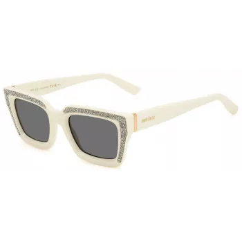 JIMMY CHOO Damen Sonnenbrille MEGS/S - Havanna Acetatrahmen, braune Verlaufsgläser, 51 mm