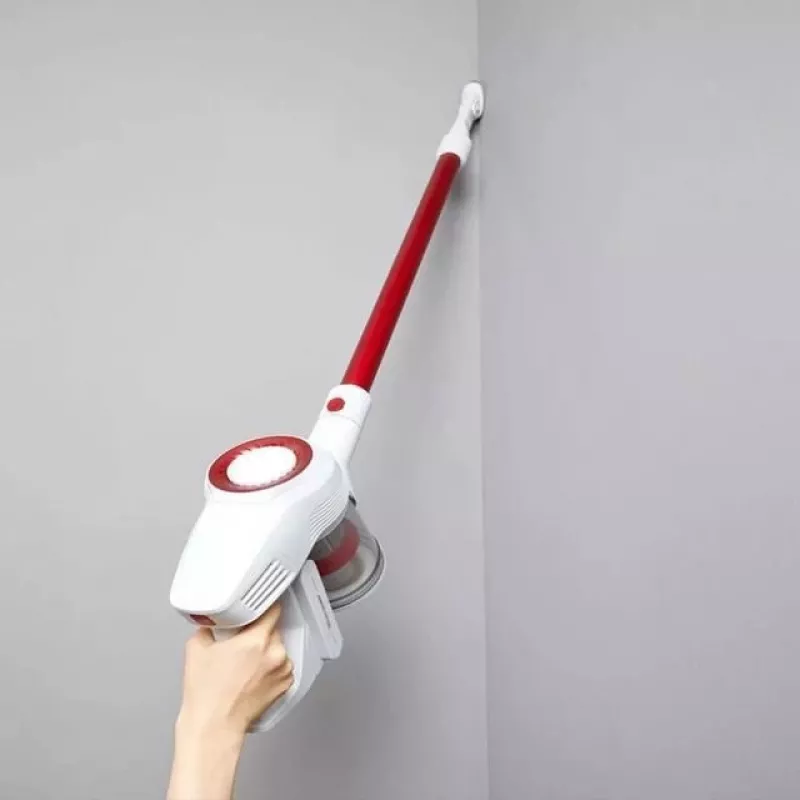 JIMMY JV51 Akku-Staubsauger als Handstick und Handgerät, 400 W, 21,6 V, 45 min Laufzeit, Rot