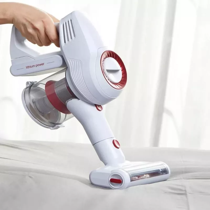 JIMMY JV51 Akku-Staubsauger als Handstick und Handgerät, 400 W, 21,6 V, 45 min Laufzeit, Rot