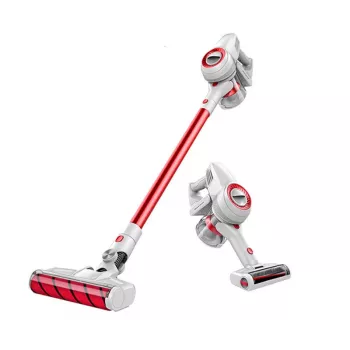 JIMMY JV51 Akku-Staubsauger als Handstick und Handgerät, 400 W, 21,6 V, 45 min Laufzeit, Rot