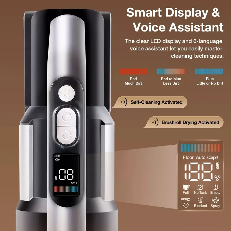 JIMMY PW11 Plus Akku-Nass- und Trockensauger und Wischer, 400W, 21,6V, 40-75 min Laufzeit, Schwarz/Silber