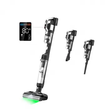 JIMMY PW11 Plus Akku-Nass- und Trockensauger und Wischer, 400W, 21,6V, 40-75 min Laufzeit, Schwarz/Silber