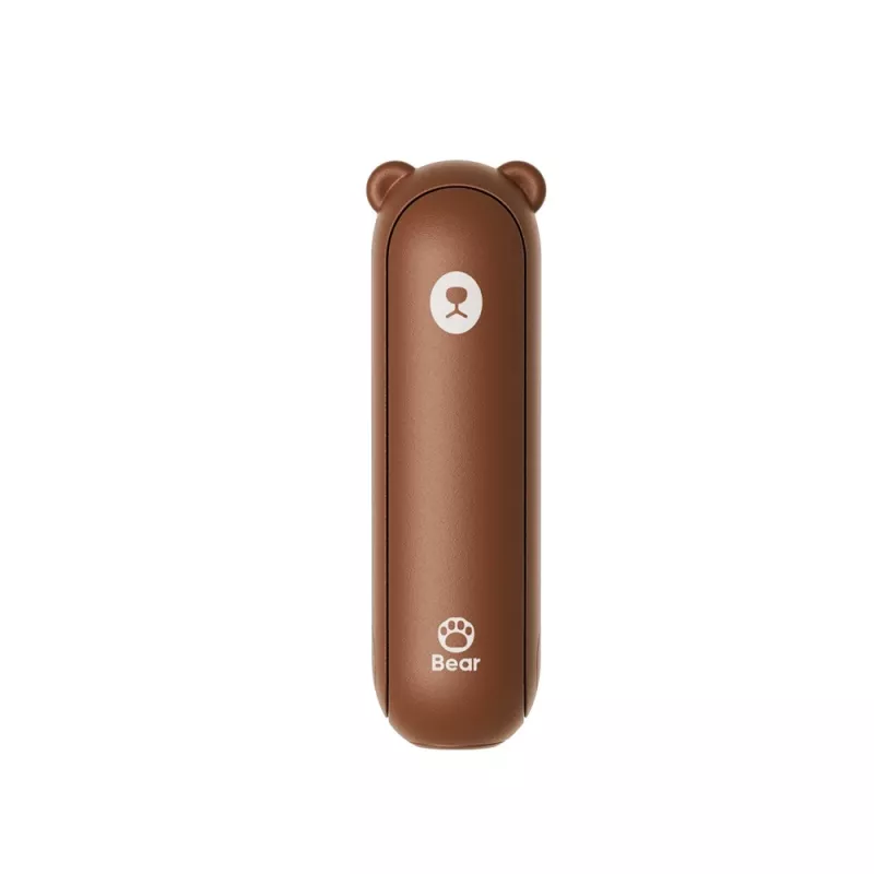 JISULIFE Handheld Fan 8 Braun - Tragbarer wiederaufladbarer Mini-Ventilator mit Powerbank-Funktion
