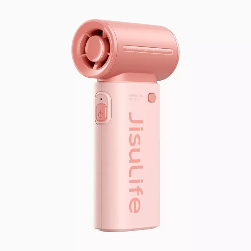 JISULIFE Handheld Fan Life9 5000mAh Portable USB Fan - Pink