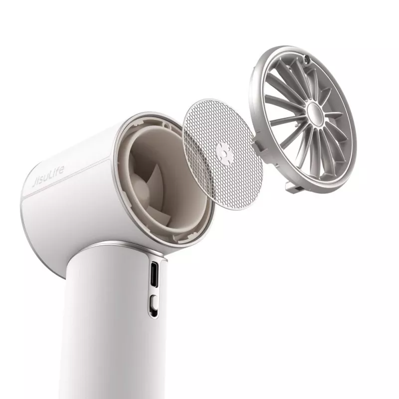 JISULIFE Handheld Fan Pro1 Mini 4250 mAh USB-C Portable Fan - Weiß