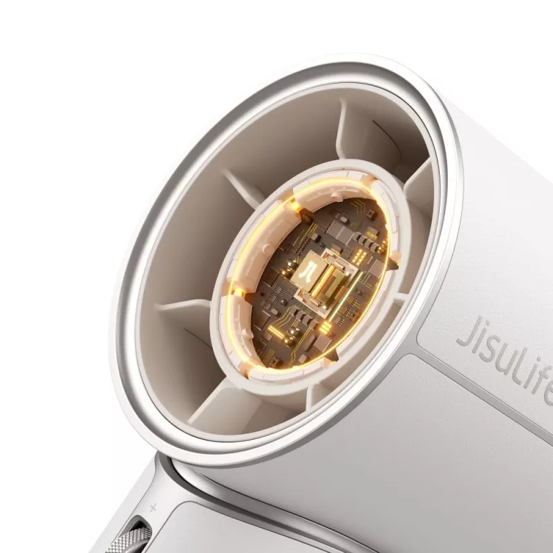 JISULIFE Handheld Fan Pro1 Mini 4250 mAh USB-C Portable Fan - Weiß