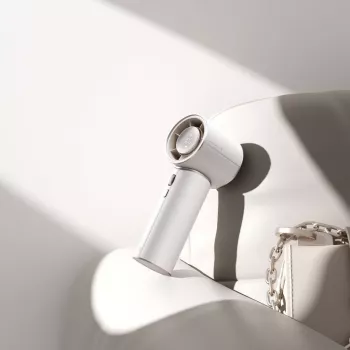 JISULIFE Handheld Fan Pro1 Mini 4250 mAh USB-C Portable Fan - Weiß