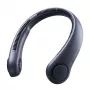 JISULIFE Neck Fan 3 Dark Blue - 5000mAh Wiederaufladbarer, tragbarer, blattloser Lüfter mit 5 Geschwindigkeiten, LED-Anzeige, USB-C