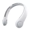 JISULIFE Neck Fan 3 Grey - Kabelloser tragbarer Halsventilator mit 4000mAh Akku, 5 Stufen, USB-C
