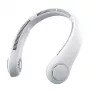 JISULIFE Neck Fan 3 Grey - Kabelloser tragbarer Halsventilator mit 4000mAh Akku, 5 Stufen, USB-C