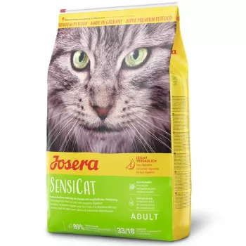 JOSERA SensiCat Trockenfutter für Katzen mit empfindlicher Verdauung, Geflügel, 400g