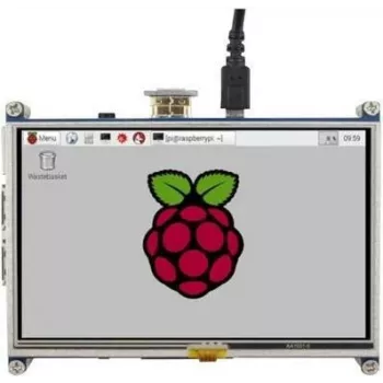 Joy-it RB-LCD5 5 Zoll Raspberry Pi Touchscreen Display Modul mit resistivem Touch, 800x480, HDMI-Schnittstelle