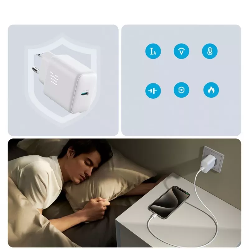 JOYROOM 10000mAh 22.5W USB-C Power Bank mit integriertem Kabel