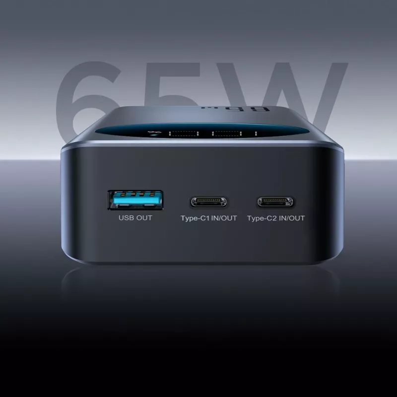 JOYROOM 30000mAh 65W Power Bank mit Digitalanzeige (JR-PBF05) - Schwarz