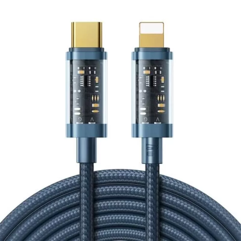 Joyroom A10 Series USB-C auf Lightning Schnellladekabel PD 20W, 2m, Blau (S-CL020A20)