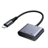 Joyroom Adapter DAC 2-in-1 Lightning auf Lightning/Lightning, 60W, 0,12m, Schwarz (JR-SY-L02)
