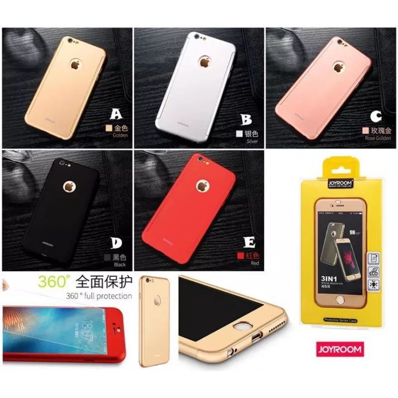 Joyroom Apple iPhone 7 Plus Kunststoffhülle 360° JR-BP208 Roségold