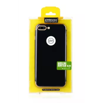 Joyroom Apple iPhone 7 Plus TPU-Hülle JR-BP234 Transparent Schwarz