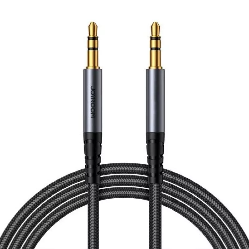 Joyroom Audiokabel Stereo, 3,5 mm Klinkenstecker, 1,2 m, Schwarz (SY-A08)