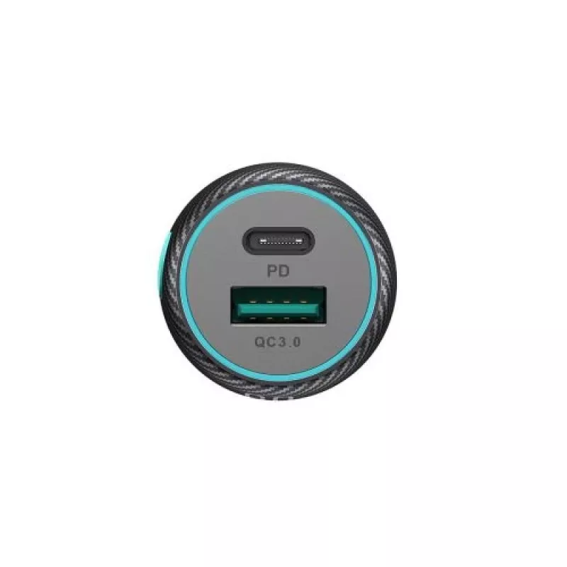Joyroom Auto-Ladegerät U+C, QC 3.0, PD, 60W, RGB, Schwarz (JR-CCN01)