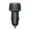 Joyroom Auto-Ladegerät U+C, QC 3.0, PD, 60W, RGB, Schwarz (JR-CCN01)
