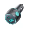 Joyroom Auto-Ladegerät U+C, QC 3.0, PD, 60W, RGB, Schwarz (JR-CCN01)