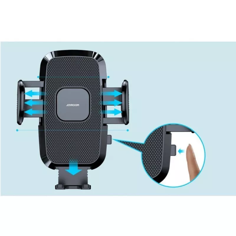 Joyroom Handyhalterung mit flexiblem Arm für Armaturenbrett und Windschutzscheibe Schwarz