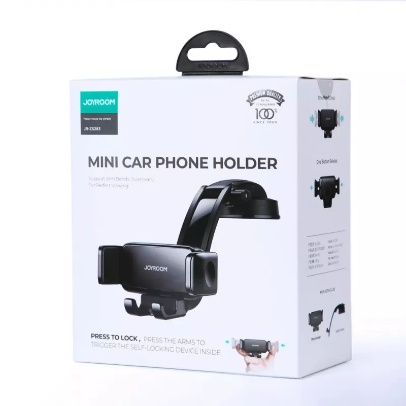 Joyroom Dashboard Handyhalterung fürs Auto - Universeller Saugnapfständer für 4,7-7,2 Zoll Smartphones