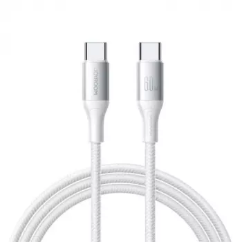 JOYROOM Flash Series USB-C auf USB-C Kabel A28, 60W, 480 Mbps, 2m, Weiß (S-A28-CCW2)